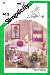 6618 SIMPLICITY HERSELF THE ELF BEDROOM WALL HANGING, ORGANIZER, BAGS PATTERN